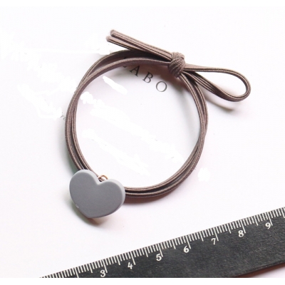 2018 new design multicolor dull polish loving heart hair bands